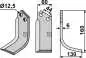 Preview: Fräsmesser 160x60mm, rechts